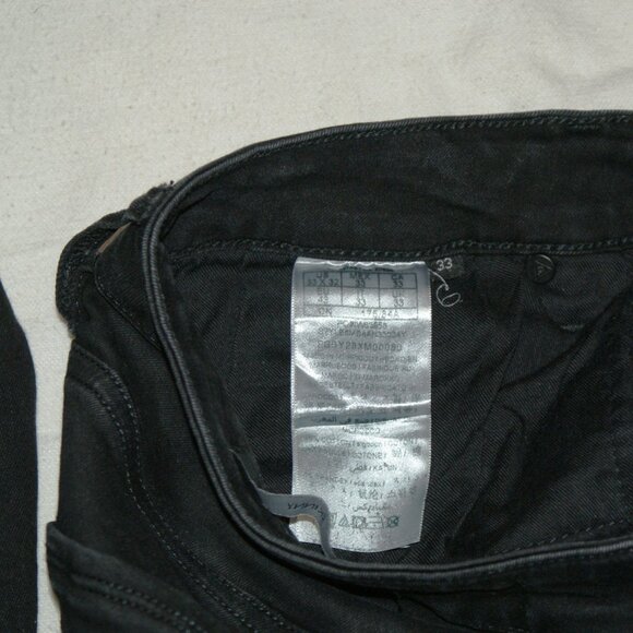 Guess Skinny Black Jeans Size 33 x 32 - Picture 8 of 16